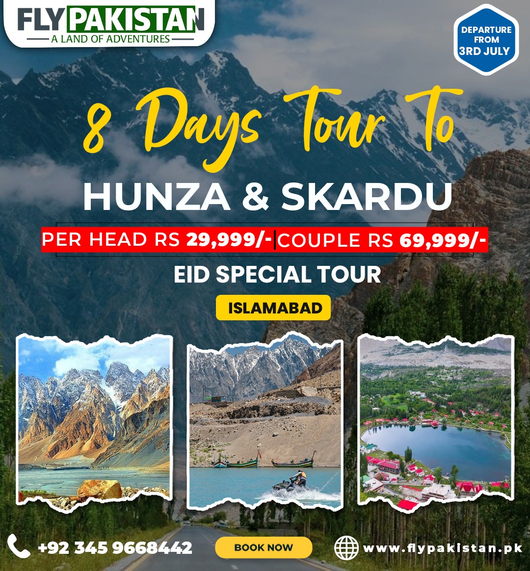 Book Deal 8 Days Tour To Hunza & Skardu With Naran
